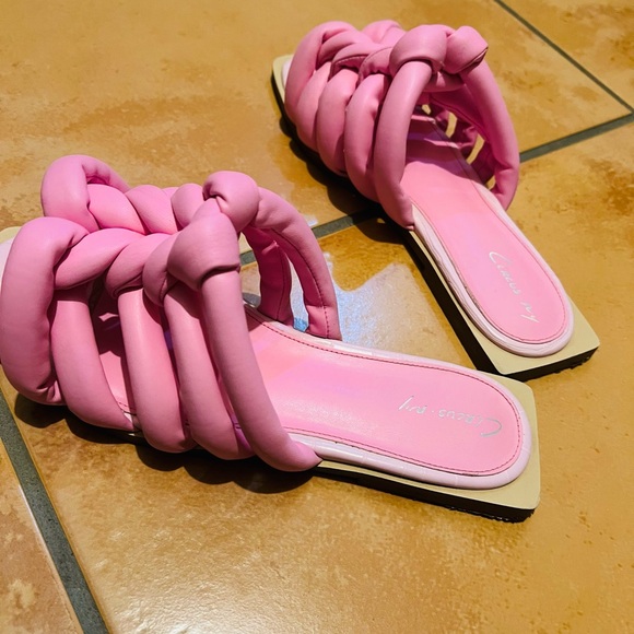 Circus by Sam Edelman Pink Braided Slide Sandals - Picture 4 of 6
